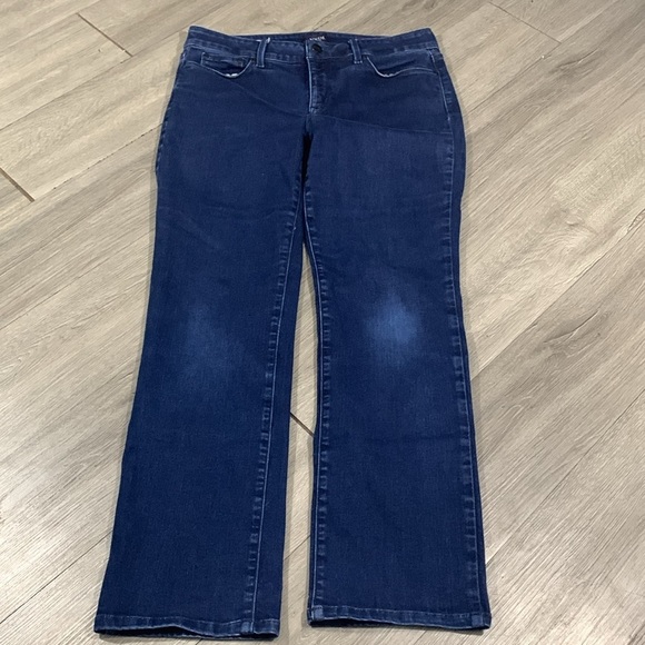 NYDJ Maryland Straight DarkWash Stretch Jeans size 12 - Picture 4 of 10